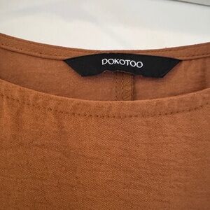 Dokotoo Brown Top Dress - Small NWOT